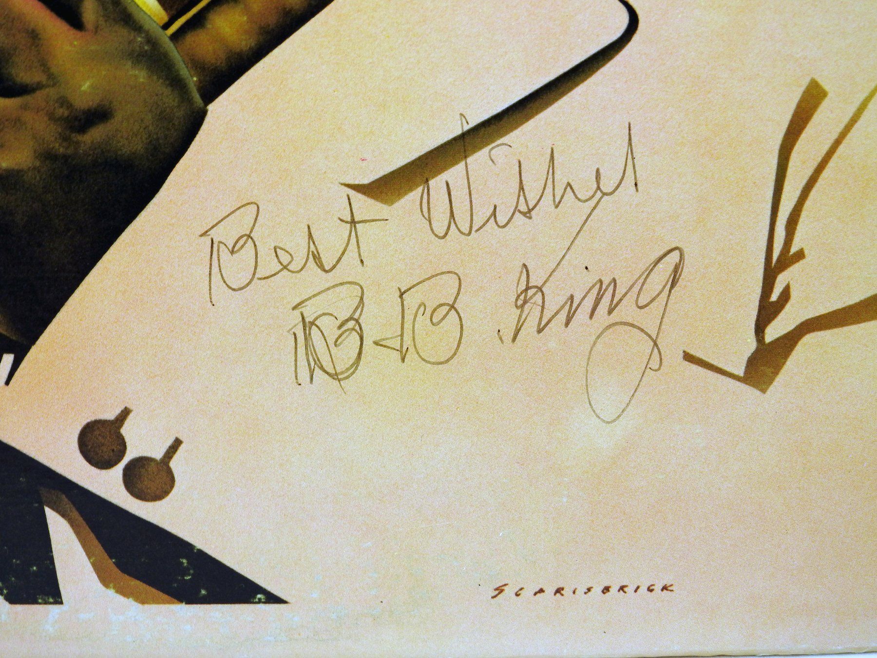 Autografi: B.B. King LP King Size von 1977 mit Original Autogramm – Usato da Zürich venduto da Numark 1
