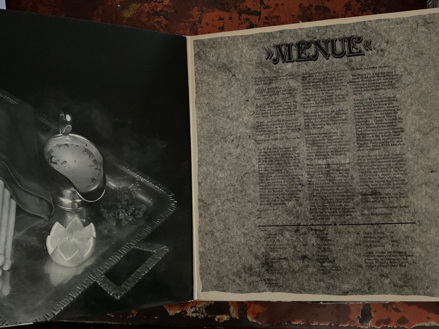 Dischi in vinile: Charly Antolini Menue LP – Usato da Delémont venduto da vinylfreak01 2