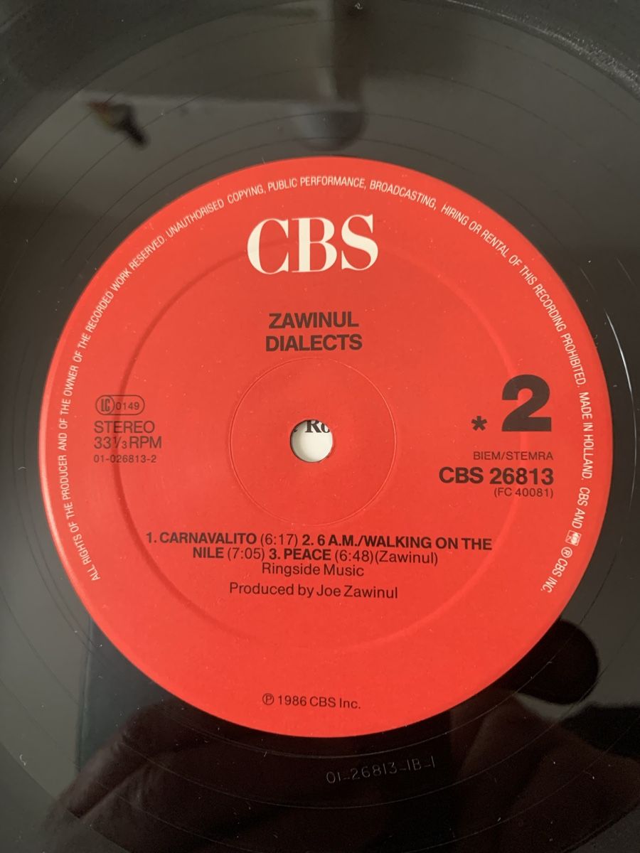 Dischi in vinile: Joe Zawinul/ Dialects( Bobby Mc Ferrin) – Usato da lausanne venduto da Ccheche 4
