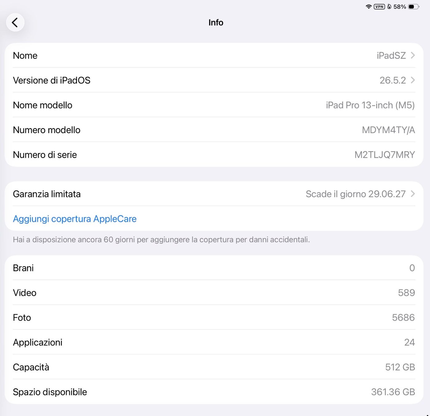 Apple Tablet PC: iPad 13 Pro M5 512GB – Gebraucht aus Massagno von ste_fy2l 2