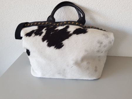 Shopper aus Leder und echt Fell Tasche