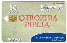 Telefonkarte Slowenien Chip-665 Otrozhia Biblia