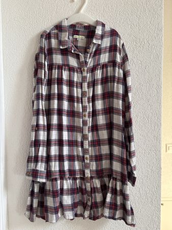 Robe chemise carreaux Verbaudet 10 ans