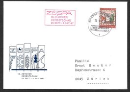 Sonderbrief A. 1079 Züspa Zürich 28.9.-8.10.1967