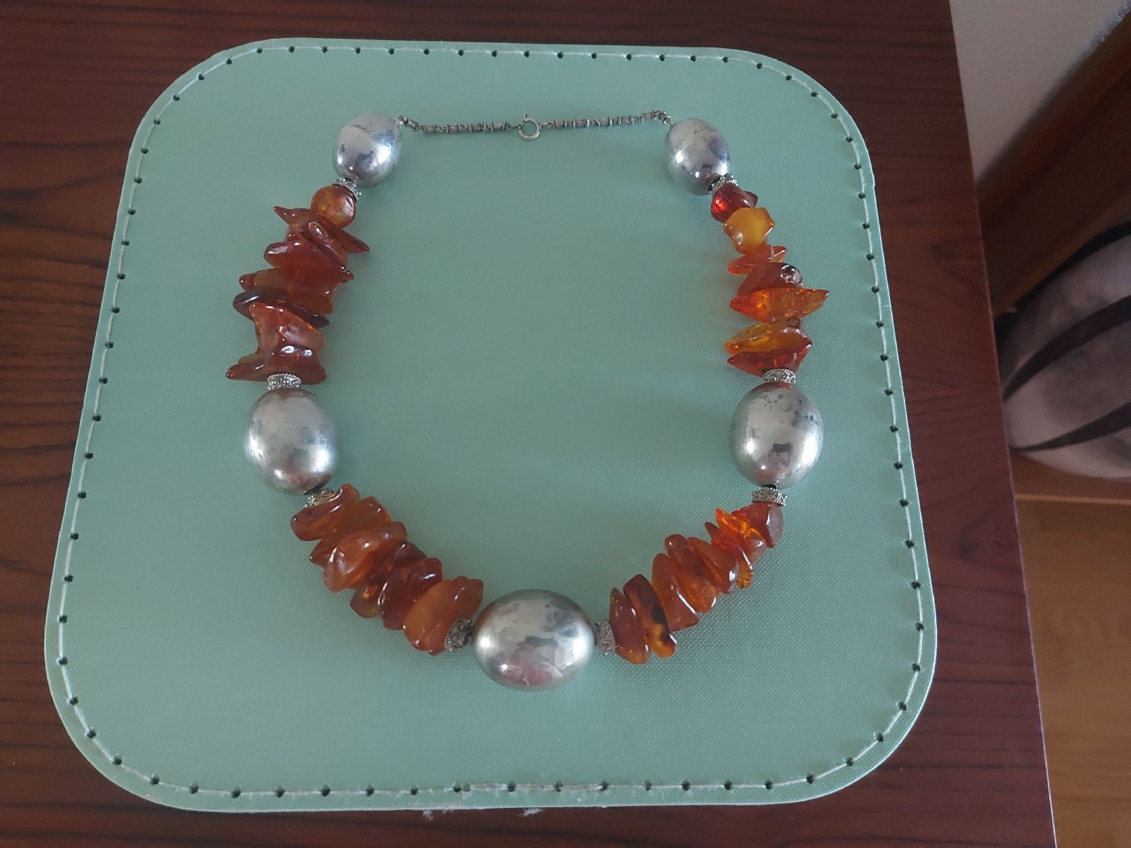Catenine: Echte Bernsteinkette mit Silber – Usato da Ostermundigen venduto da son_vd9k