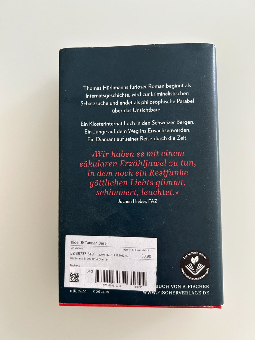 Bücher: THOMAS HèRLIMANN -  Der Rote Diamant, Roman – Gebraucht aus Ettingen von sagada81 1
