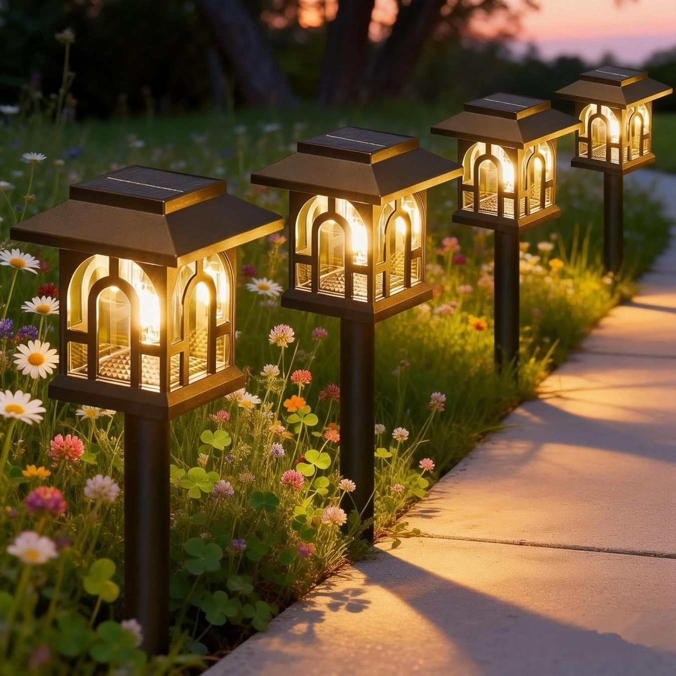 Lampade: 8x Solar Gartenlampen  Warmweiß IP65 – Nuovo (secondo la descrizione) da Nuglar venduto da SmartLiving24 1