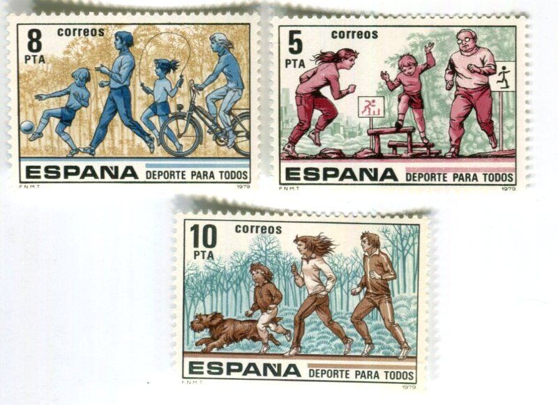 Tous les timbres: Briefmarken "Freizeitsport". Spanien – Neuf avec emballage d'origine à Basel par Butsch5