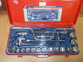 Werkzeugkasten Steckschluesselsatz 24-teilig 1/2" UNGEBRAUCH