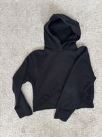 Felpa nera Zara con cappuccio