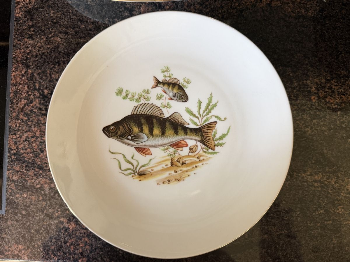 Set di piatti: Bavaria Teller Set 7-teilig Fisch – Usato da Tagelswangen venduto da Snowglimmer 7