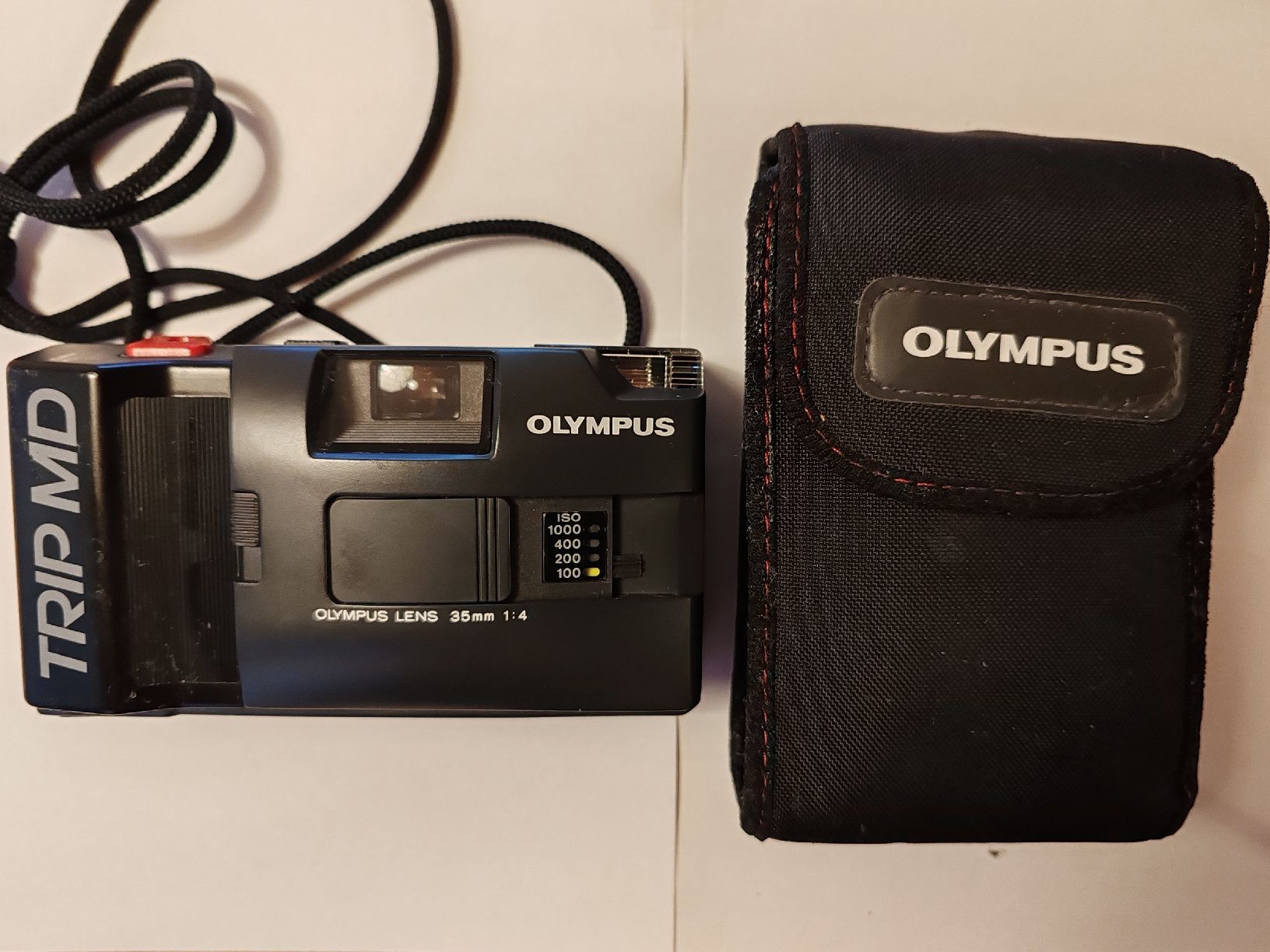 Olympus Fotocamera: Olympus Trip MD Kompaktkamera mit Tasche schwarz – Usato da Wila venduto da neu_s8qs