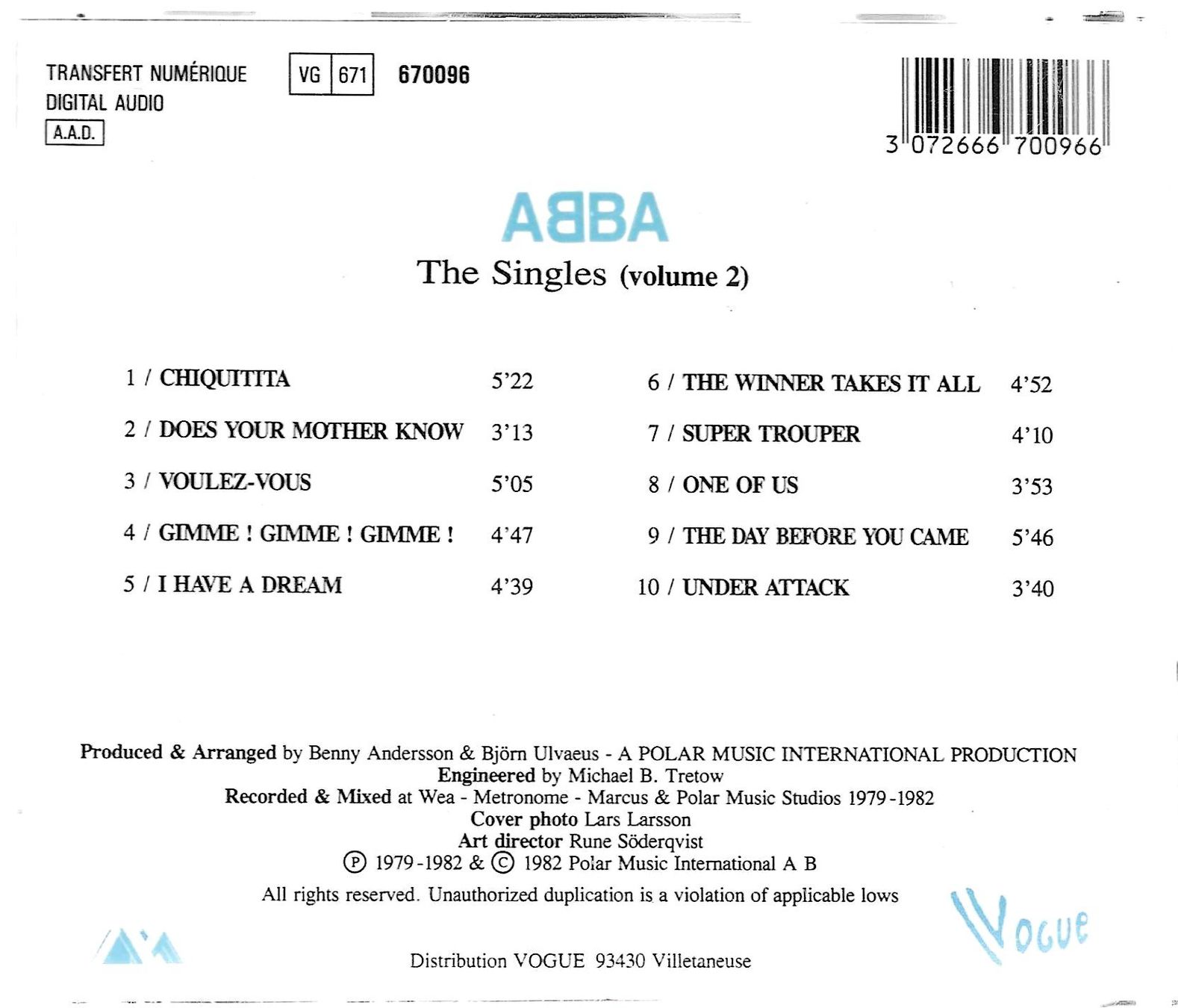 CD: Abba - The Singles Volume 2 – Usato da Savagnier venduto da Ne2065 1
