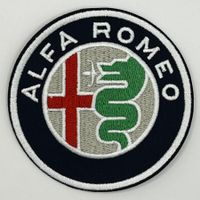 Alfa Romeo Aufnäher Logo Badge Patch Stelvio Quadrifoglio