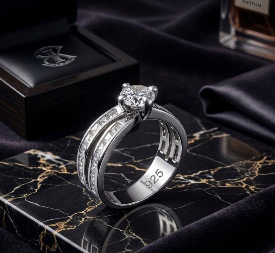 Anelli: Eleganter Silberring (925) - NEU – Nuovo e nell'imballaggio originale da Uetikon am See venduto da Coralreef