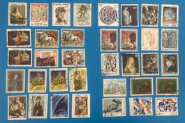 Frankreich Lot diverse gestempelte Gross Marken