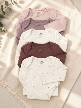 5-er bodysuits size 56cm (1-2 m) Brand  - H&M