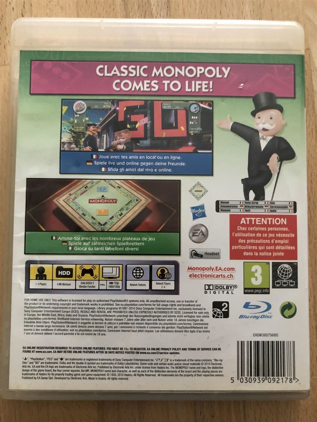 Giochi: Monopoly Streets - PS 3 – Usato da Nussbaumen AG venduto da Pika-Shop 1
