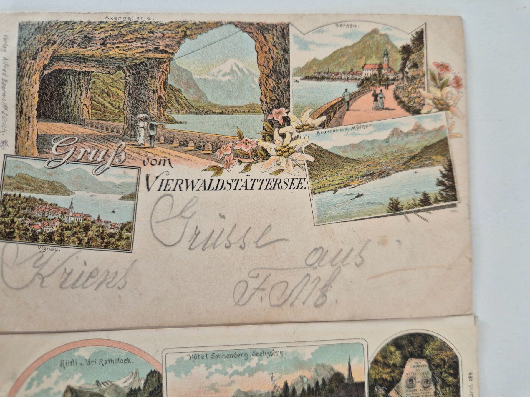 Cartoline postali: 4  AK Ansichtskarten Luzern, 1899 – Usato da Schlosswil venduto da donmarcos62 3