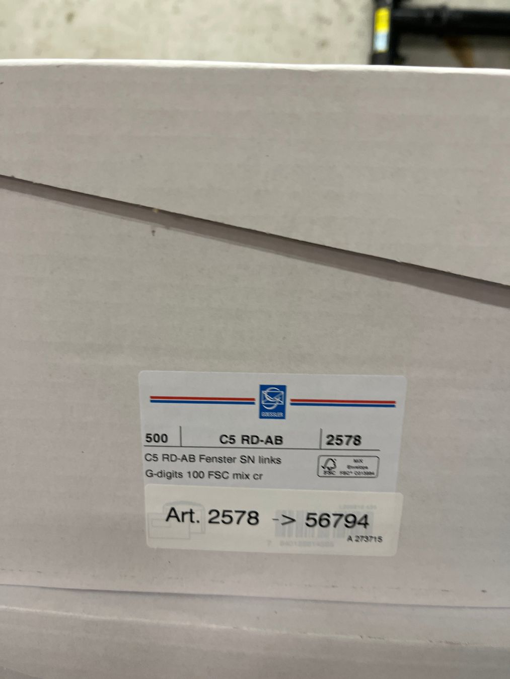 Buste & buste per spedizione: 1 Karton Goessler Couvert C5 500 – Usato da Zürich venduto da Zapro 2