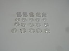 LEGO - 20 - TRANSPARENTE - RUNDSTEINE