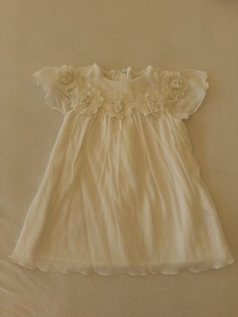 Chloè Kinderkleid Weiss Blumen Grösse 1 Jahr