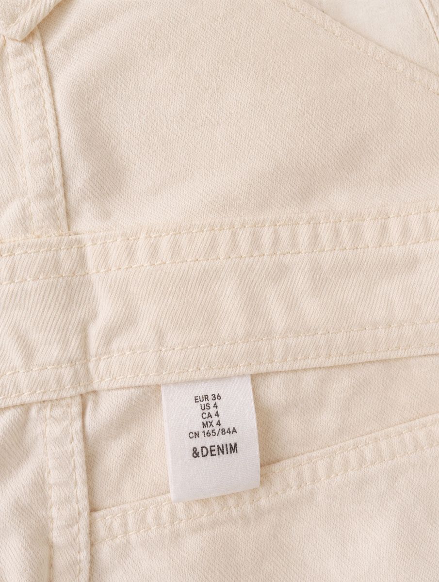 H&M Jeans: SALOPETTE BLANCHE DÉCHIRÉE – Nuovo (secondo la descrizione) da Lausanne venduto da KeNaChic 2