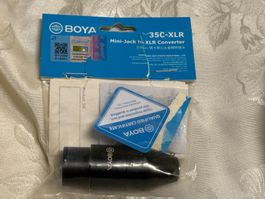 BOYA 35C-XLR PRO Mini-Klinkenstecker-auf-XLR-Adapter NEU