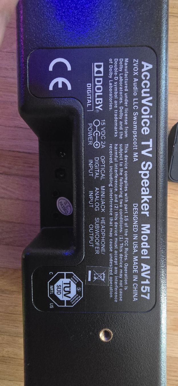 Casse acustiche: ZVOX AccuVoice AV157 Soundbar – Usato da Rheinfelden venduto da Cyber-Slavik 1