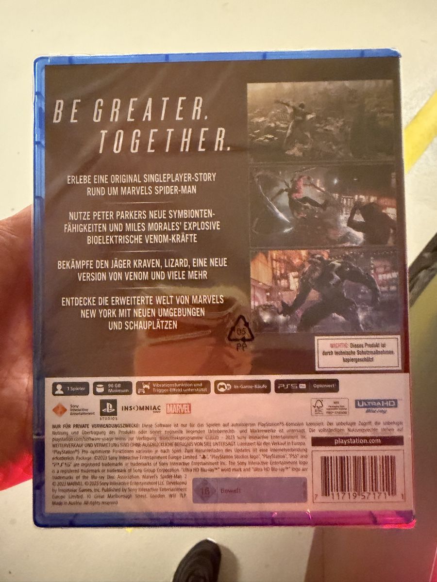 Sony Spiele: Marvel's Spider-Man 2 (PS5) - Neu und versiegelt! – Neu und originalverpackt aus Altendorf von Mar_t7f5 1