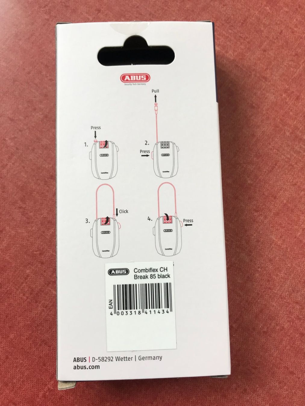 Abus Lucchetti: ABUS Combiflex Break 85 (Schloss mit Code) (Veloschloss) – Nuovo e nell'imballaggio originale da Kilchberg ZH venduto da Glueckstreffer 1