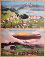 2 AK ZEPPELIN BALLON RIGI/LUFTSCHIFF VILLE DE LUCERENE 1975