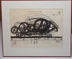 Tinguely Jean "Hannibal ll" O.Litho sig. nr. 88x70cm