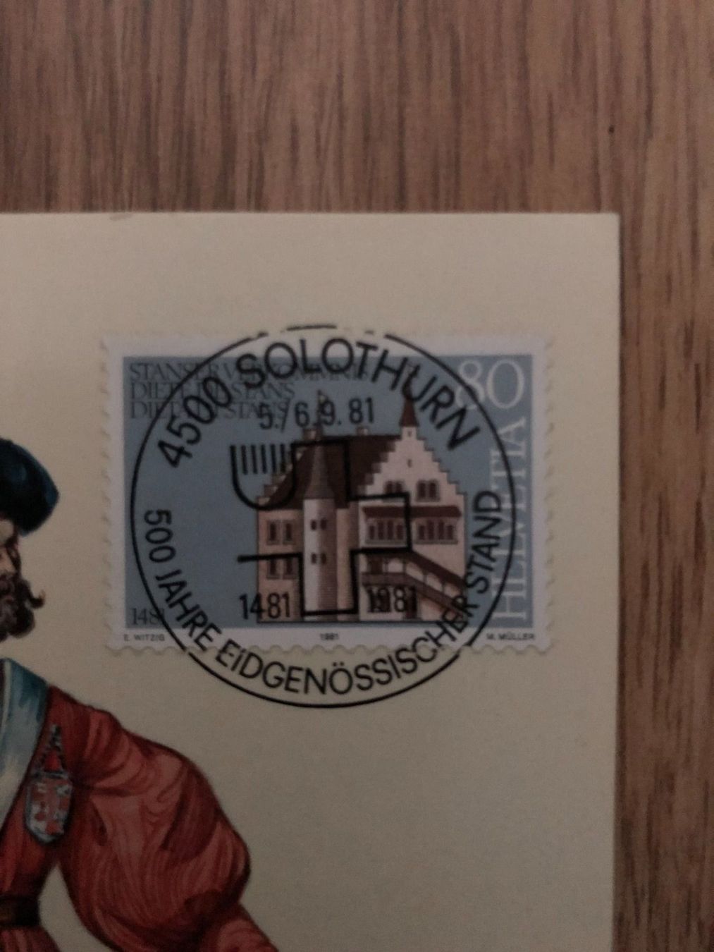 Alle Briefmarken: 2x Karten, schöne Stempel 5./6.9.81 Solothurn – Neu (gemäss Beschreibung) aus Landquart von interesse63