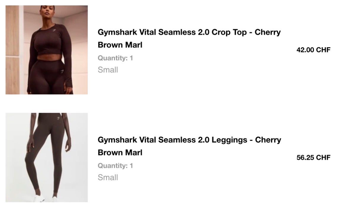 Gymshark Top: Gymshark Langarm crop Top S – Usato da Zürich venduto da asfranzen 1