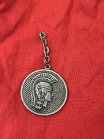 Vintage Alpaca Keychain Roman Helmet Warrior Design 4cm