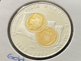 Togo 500 CFA Francs 2002 unz Jubiläum, 120 Jahre Goldvreneli