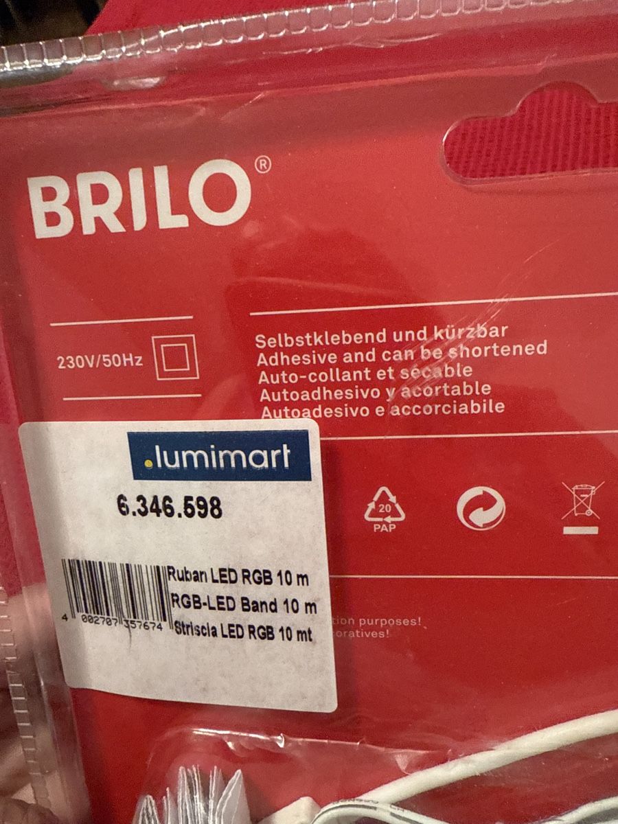 Coop Ghirlande e barre luminose: NEU***BRILO LED STRIPE***NP 99.-CHF***SEHR SPEZIELL*** – Nuovo e nell'imballaggio originale da Zürich venduto da Ceca52 5