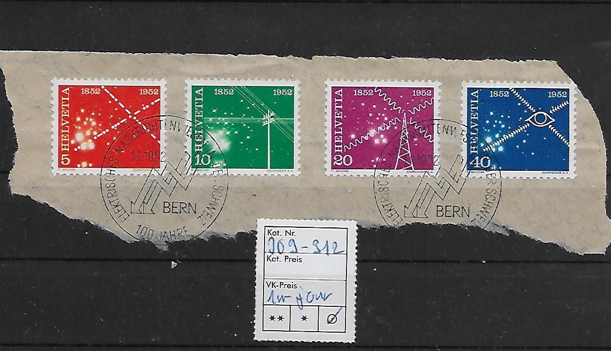 Tutti i francobolli: timbre 309 à 312 1er jour – Usato da Sorvilier venduto da carose01