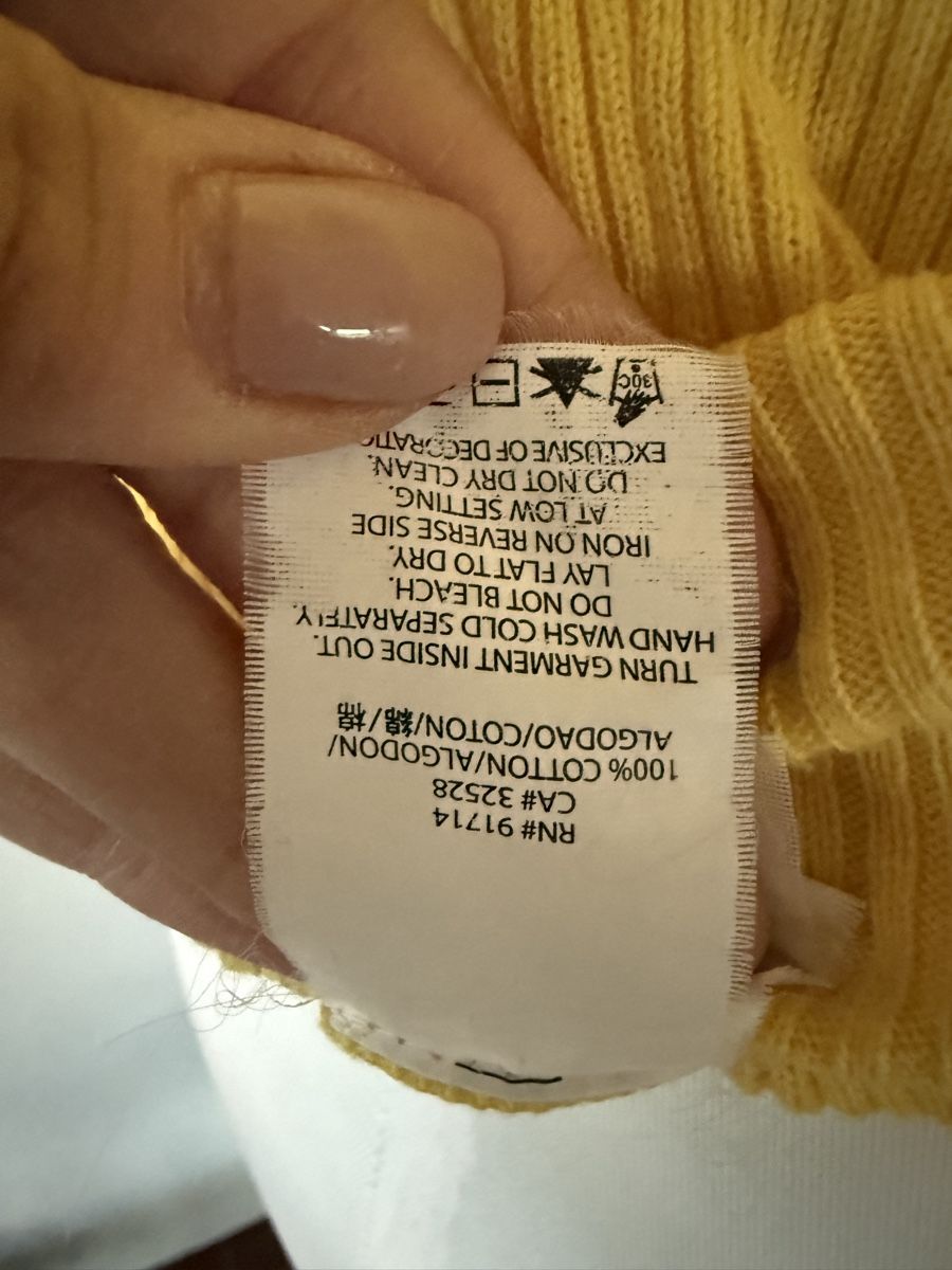 Armani T-shirt: AX Armani Exchange Gelber Kapuzenpulli Pullover Kurzarm Gr.  – Usato da Zürich venduto da JOD213 6