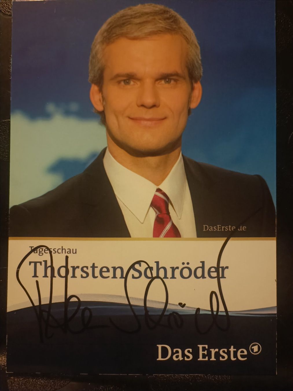 Autografi: Thorsten Schröder - handsigniert ARD Karte – Usato da Menziken venduto da Artographs