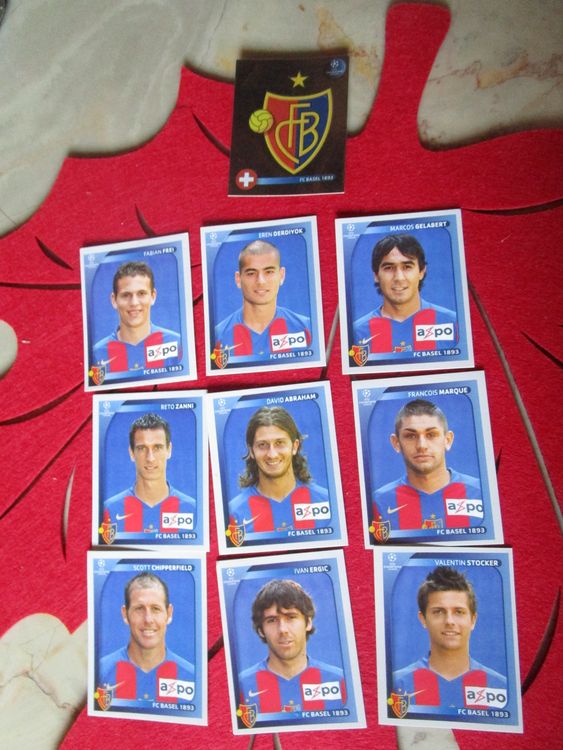 FC BASEL CHAMPIONSLEAGUE 2008/09 PANINI STICKERS ANTIK (Gebraucht) in ...