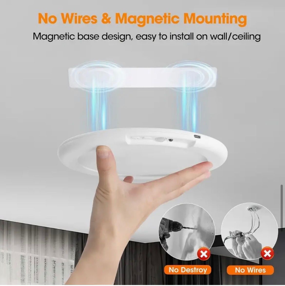 Lampade: Set 2 lampade LED magnetiche con sensore e telecomando – Nuovo e nell'imballaggio originale da Novazzano venduto da GioStore 1
