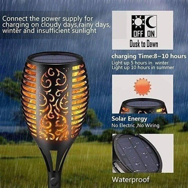 Altro in Decorazioni & Accessori: Solar Fackel 10er Set Garten Licht flackernd wasserdich – Nuovo e nell'imballaggio originale da St. Margrethen SG venduto da pro_7r6q 3