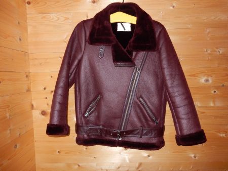 Winterjacke Kunstleder  ZARA WOMAN, Gr. S
