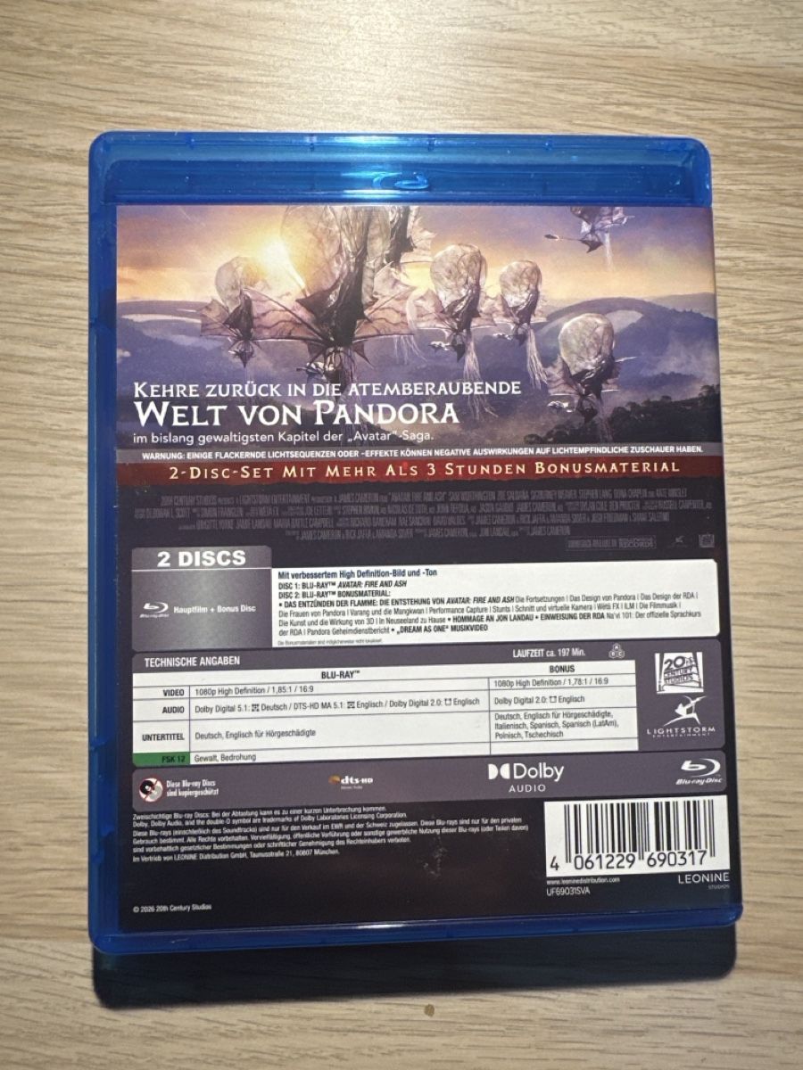 Alle DVDs: Blu-ray Avatar 2 2-Disc Set mit Bonusmaterial – Gebraucht aus Wängi von mrpooc 1