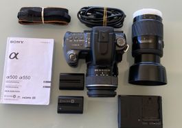 Sony A550 nur 13552 Auslösungen 2 Objektive