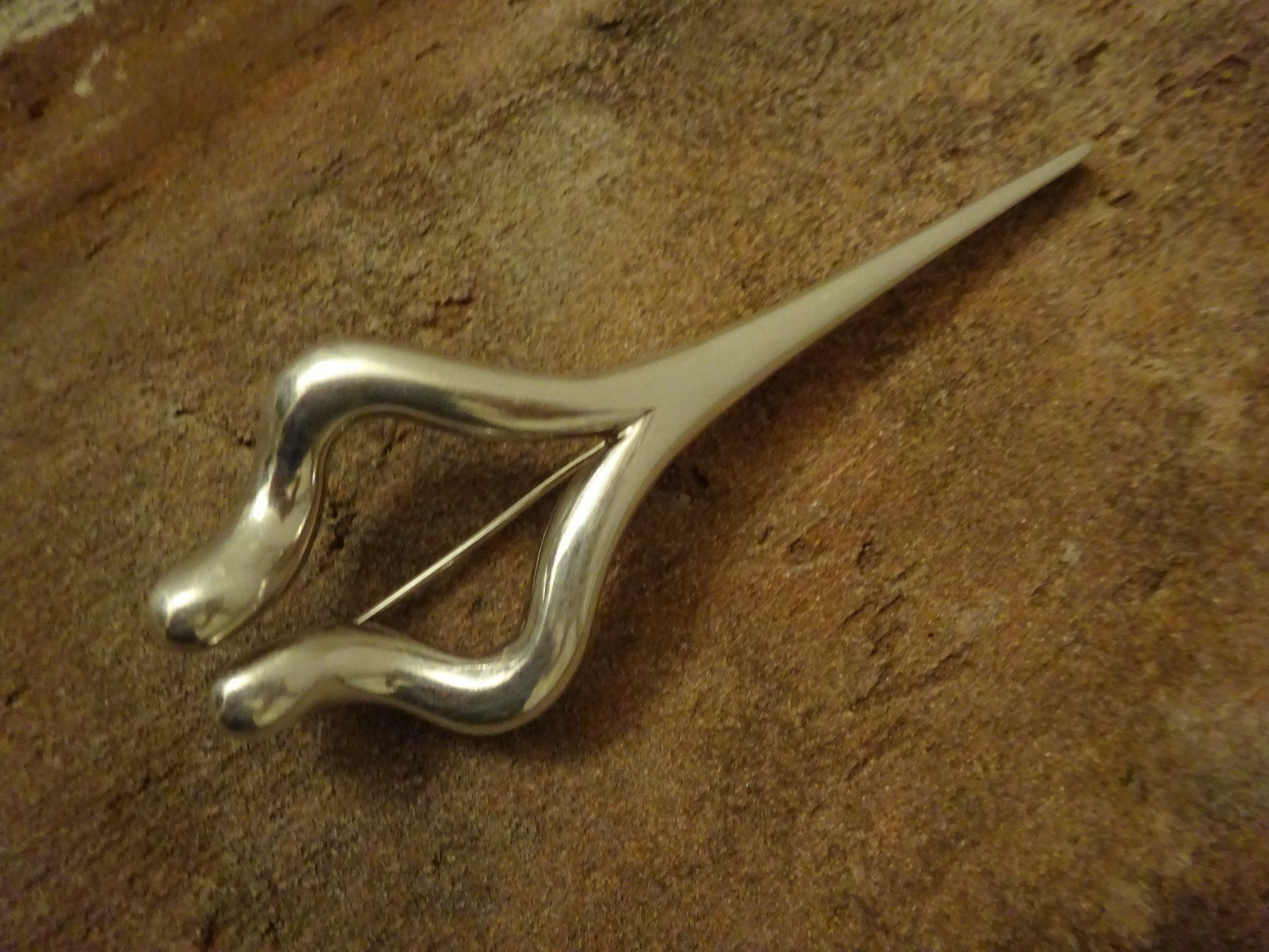 Spille & Fermagli: Interessante Fibel Brosche / 925 Silber – Usato da Esslingen venduto da FetteSchnecke 2