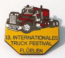 AA858 - Pin LKW Lastwagen Truck - 13. Int. Festival Flüelen