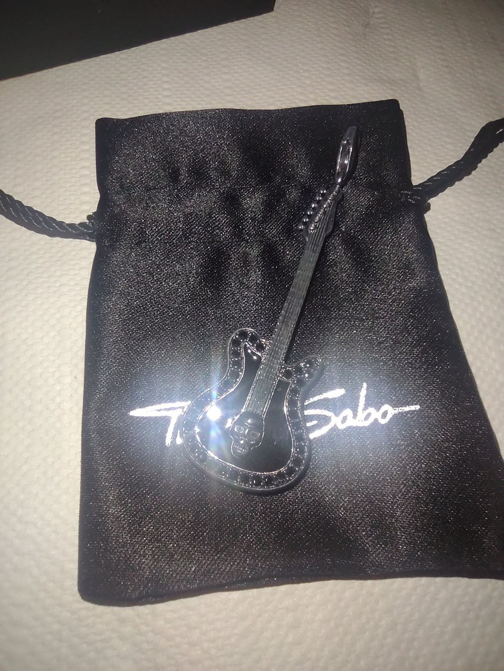 Ciondoli: THOMAS SABO SILBER SCHMUCK SET RING GITARRE ANHÄNGER KETTE – Nuovo e nell'imballaggio originale da Lupfig venduto da Womewome 1